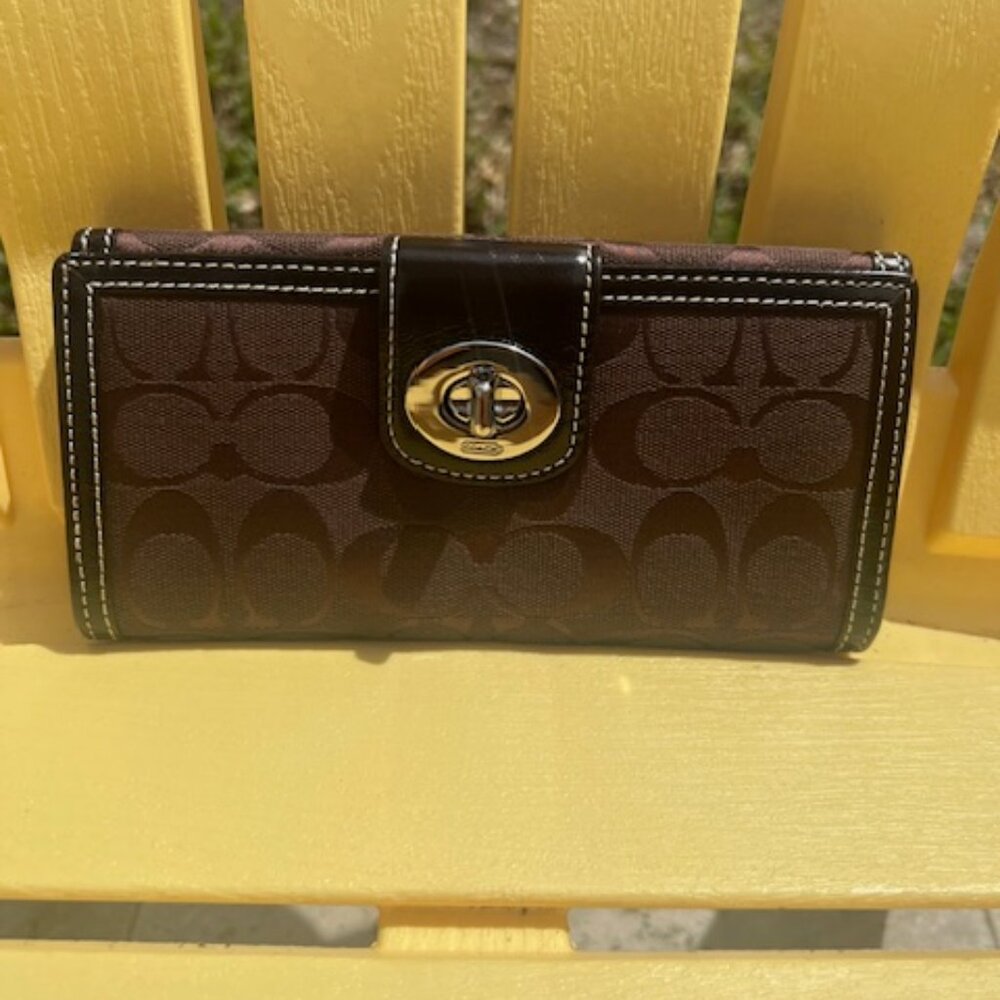 Dark Brown Coach Wallet